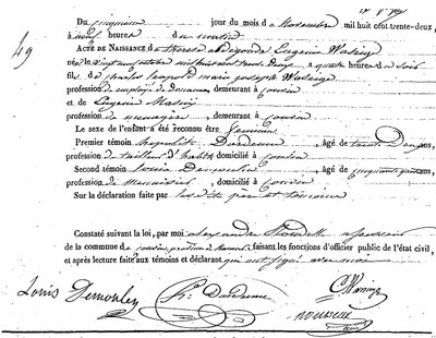WASEIGE Thérèse Aldegonde Eugénie