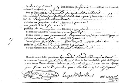BAILLON Léopold Joseph