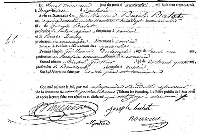 BALAT Guillaume Bazile
