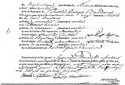 BAUDAUX Célestine Joseph