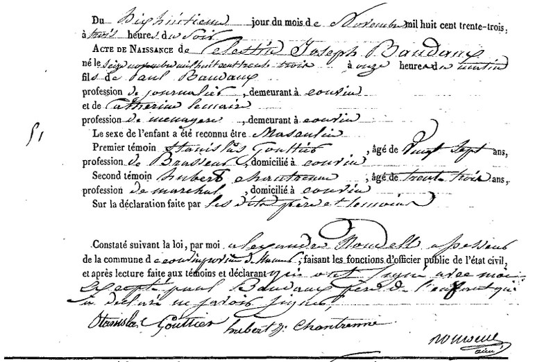BAUDAUX Célestine Joseph