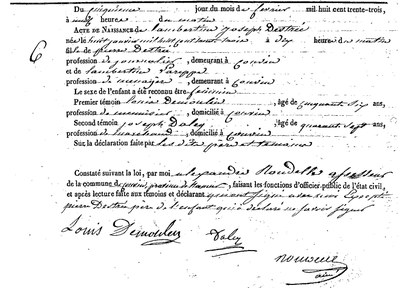 DESTREE Lambertine Joseph