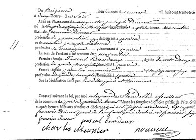 DINEUR Auguste Joseph