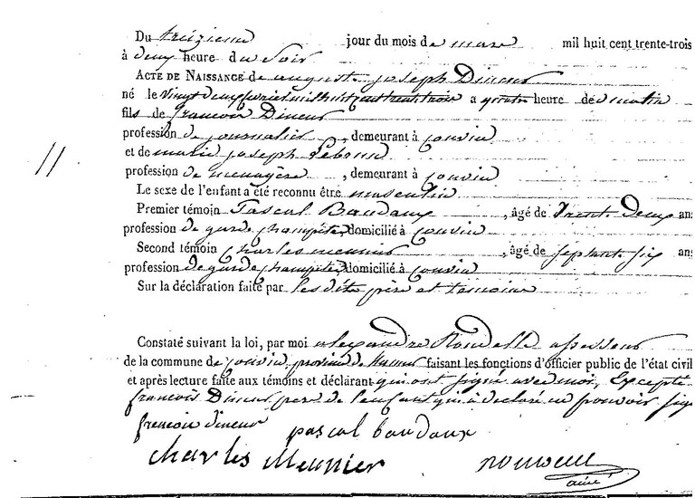 DINEUR Auguste Joseph