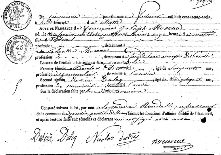 MOREAU François Joseph