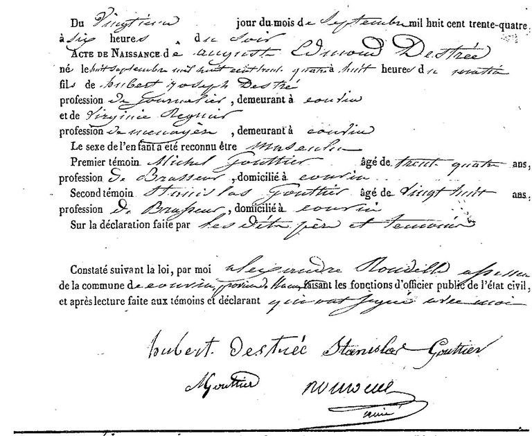 DESTREE Auguste Edouard
