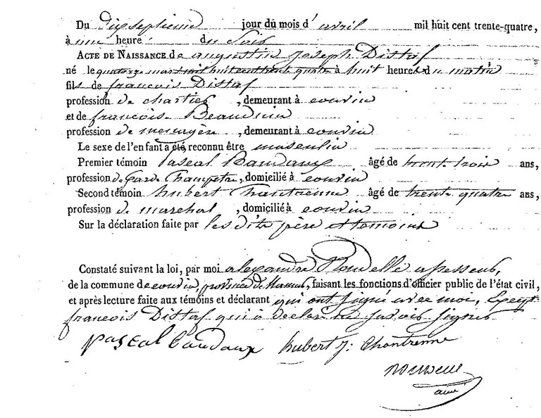 DISTAF Augustin Joseph