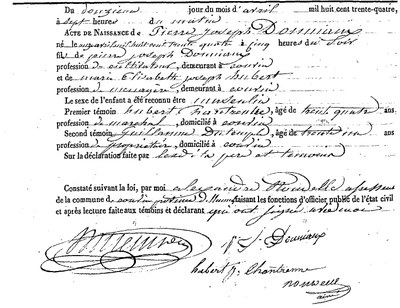 DONNIAUX Pierre Joseph
