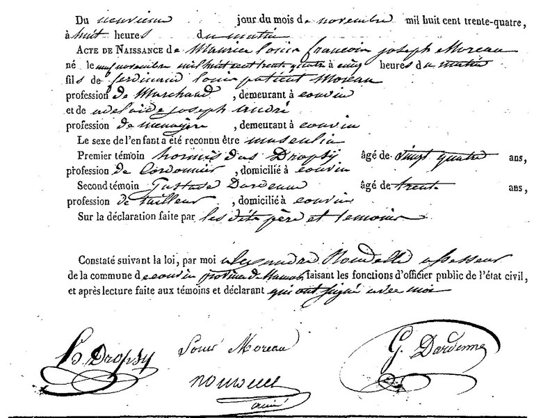 MOREAU Maurice Louis François Joseph