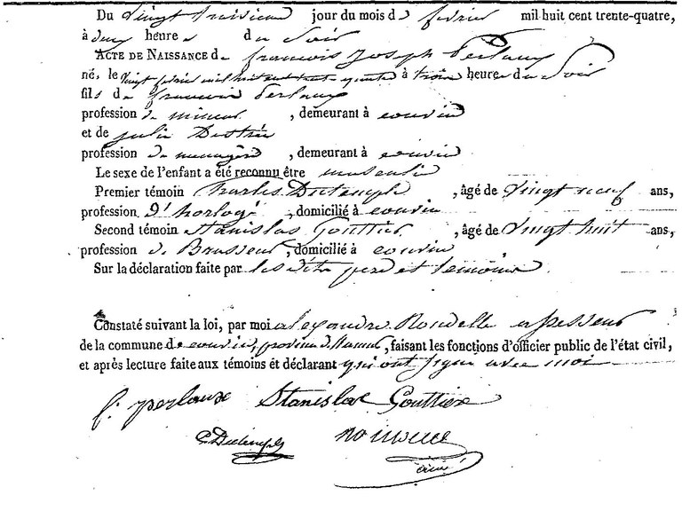 PERLAUX François Joseph