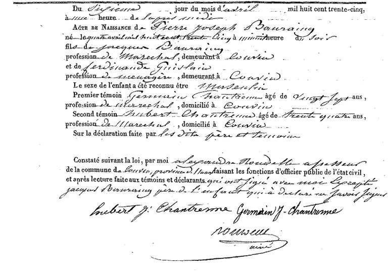 BAURAING Pierre Joseph