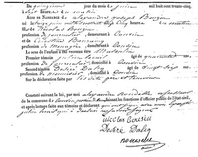 BOUZIN Alexandre Joseph