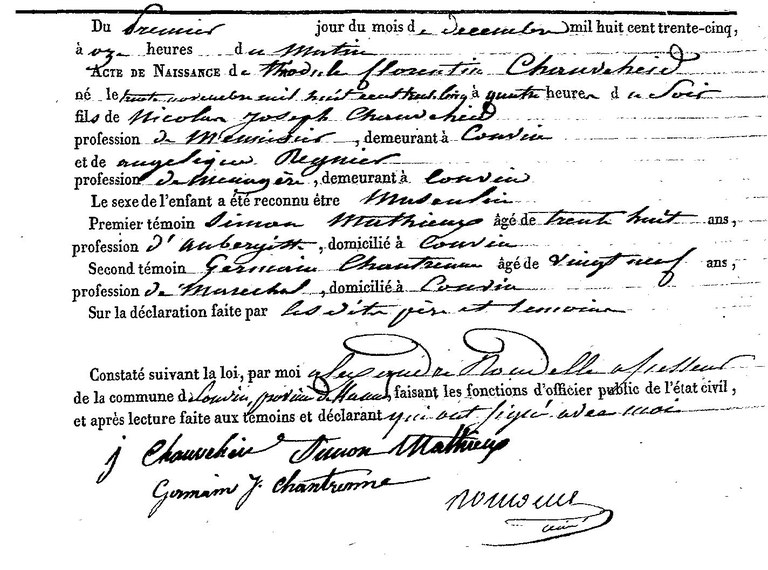 CHAUVCHEID Théodule Florent