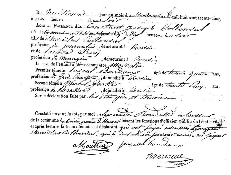 COLLONVAL Constant Joseph