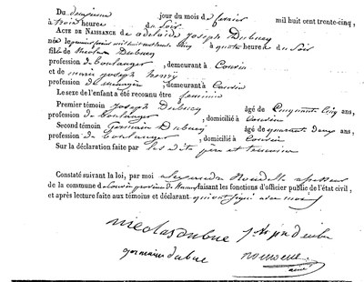 DUBUCQ Adélaide Joseph