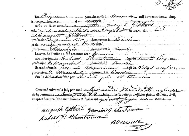 GILBERT Augustin Joseph