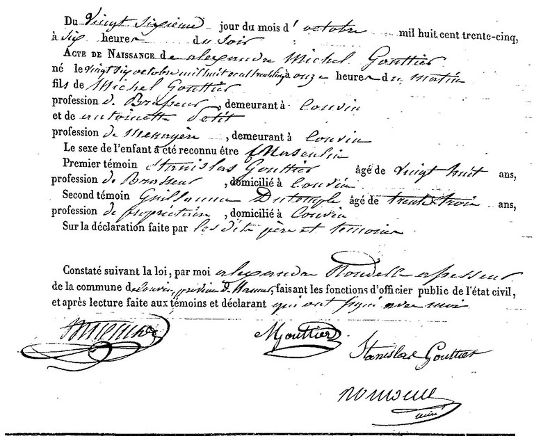 GOUTTIER Alexandre Michel