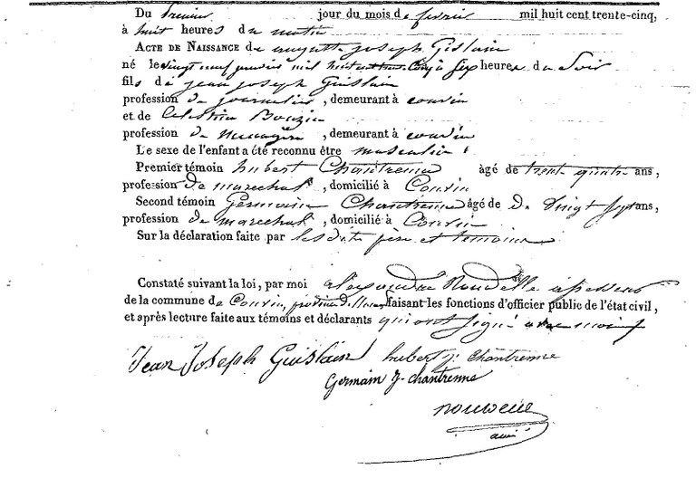 GUISLAIN Auguste Joseph