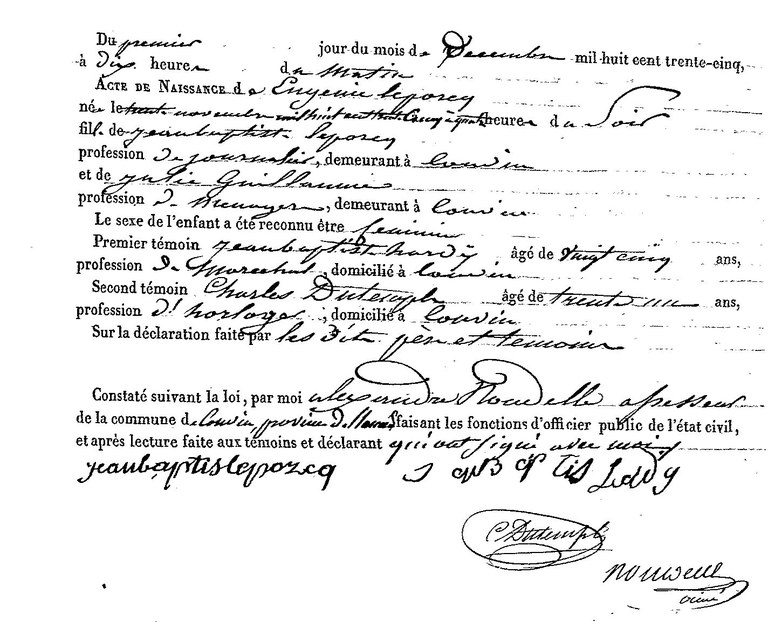 LEPORCQ Eugénie