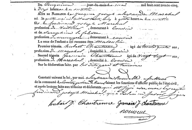 MARCHAL Jacques Joseph Alexandre