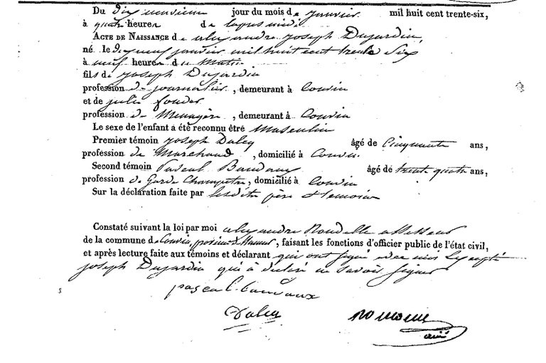DUJARDIN Alexandre Joseph