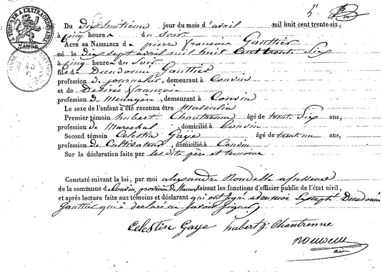 GAUTHIER Pierre François