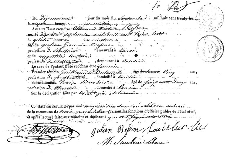 BESSON Clémence Victoire