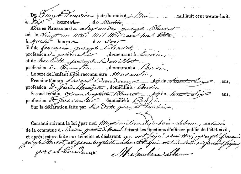 CHAVET Alexandre Joseph