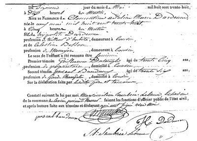 DARDENNE Clémentine Adeline Marie