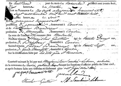 HANNEVART Joseph Alexandre