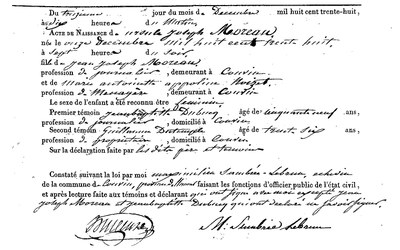 MOREAU Ursule Joseph