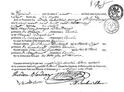 BLONDAUX Adèle Célestine Joseph