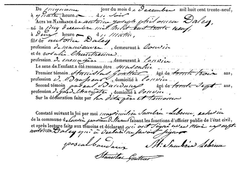 DALCQ Antoine Joseph Philomène