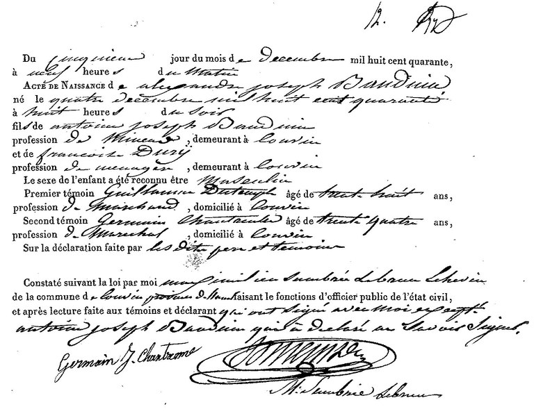 BAUDUIN Alexandre Joseph