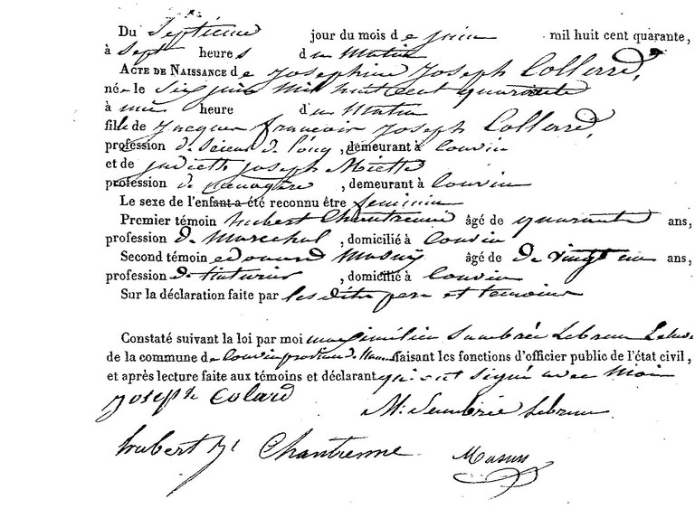 COLLARD Joséphine Joseph