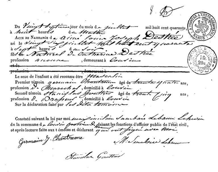 DESTREE Aimé Louis Joseph