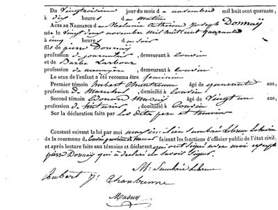 DONNAY Mélanie Catherine Joseph