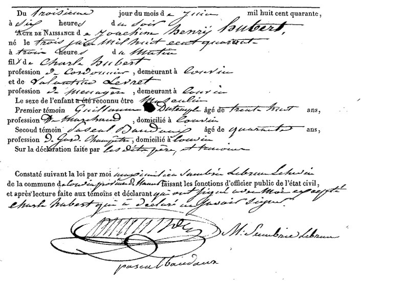 HUBERT Joachim Henry