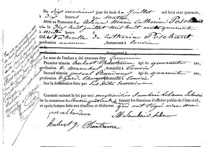 POSCHANT Célina Marie Catherine