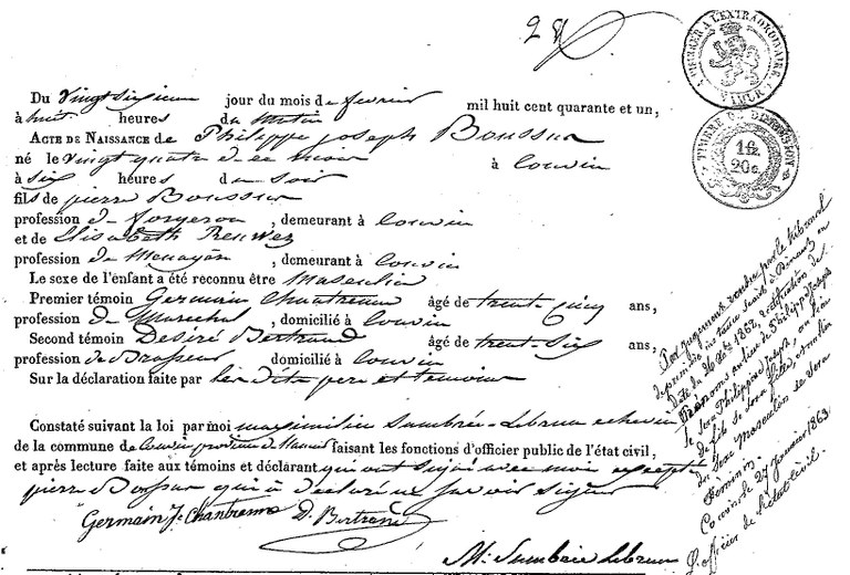 BOUSSUS Philippe Joseph