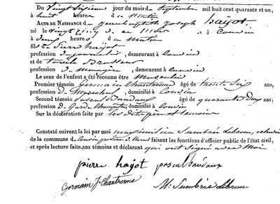 HAYOT Jean Baptiste Joseph