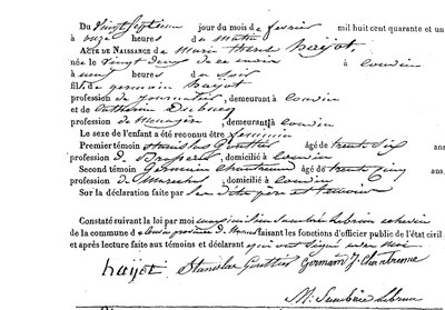HAYOT Marie Thérèse