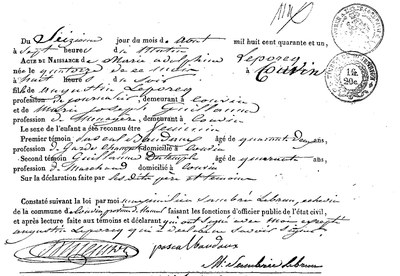 LEPORCQ Marie Adolphine