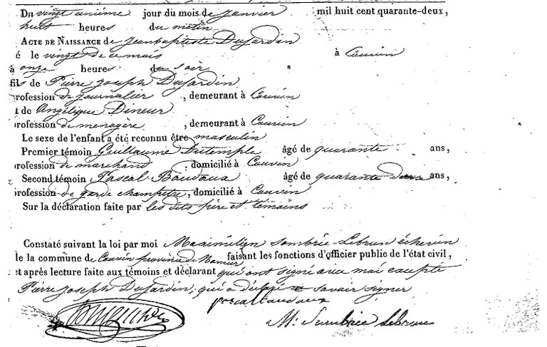 DUJARDIN Jean Baptiste