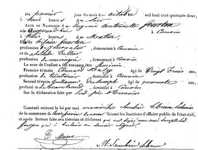 FOURTON Eugénie Antoinette
