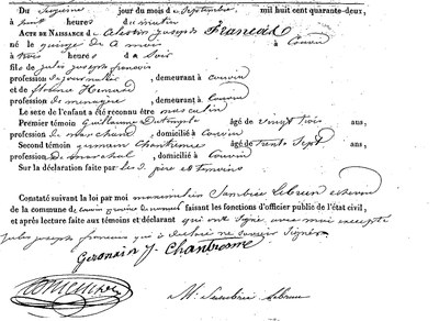 FRANCOIS Célestin Joseph