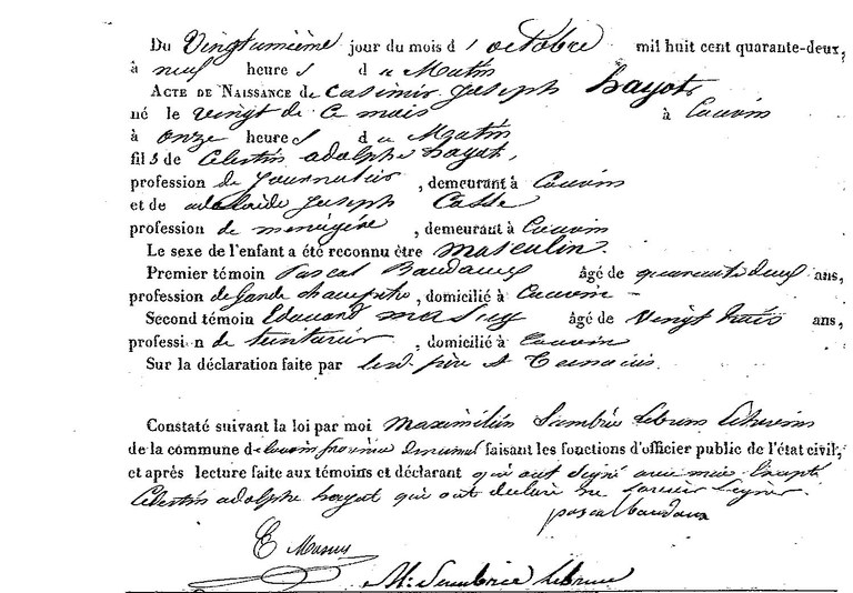 HAYOT Casimir Joseph
