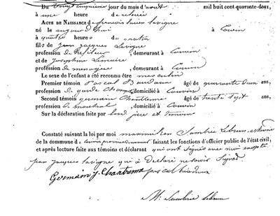 LAVIGNE François Joseph