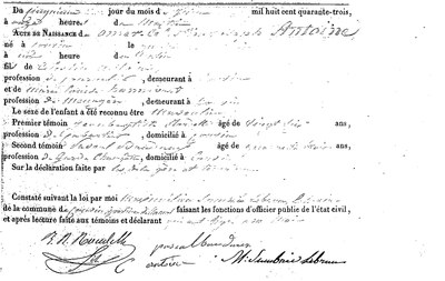 ANTOINE Omer Célestin Joseph