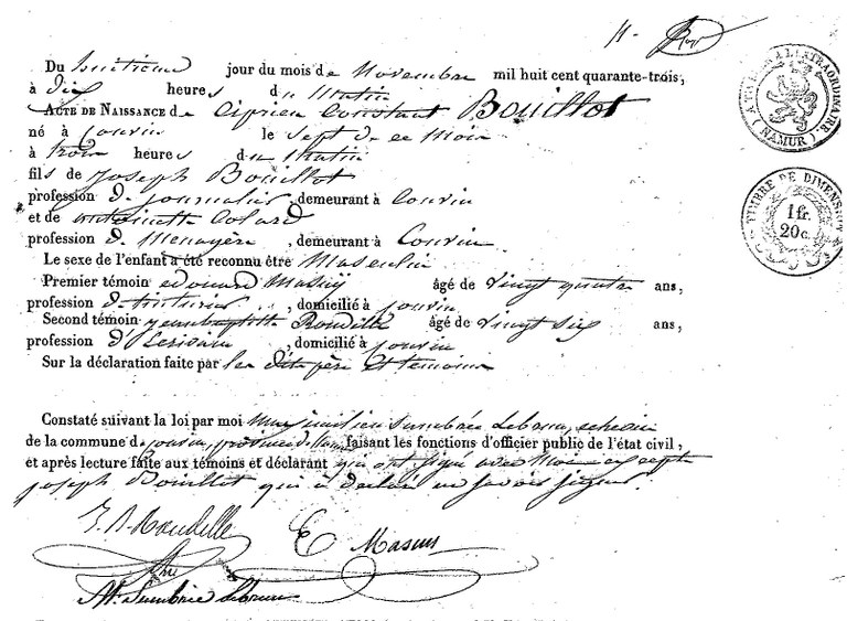 BOUILLOT Cyprien Costant
